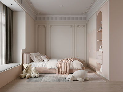 法式奶油风卧室 儿童房 公主房