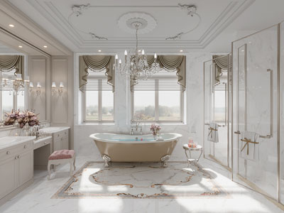 法式卫浴间 洗手间