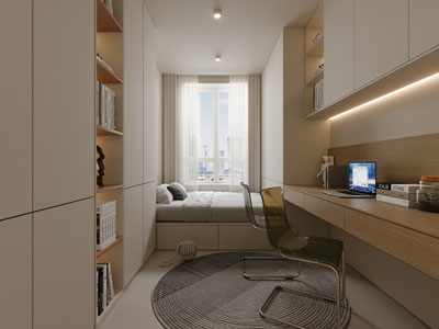 现代榻榻米卧室