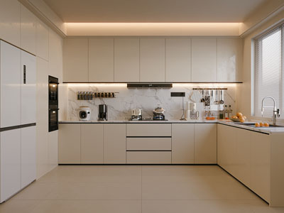 现代奶油风厨房