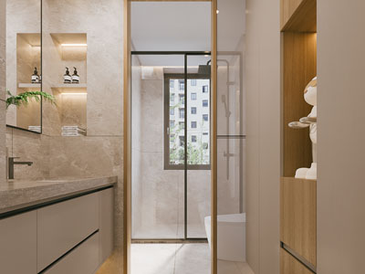 现代卫浴间 洗手间