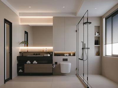 现代卫浴间 洗手间