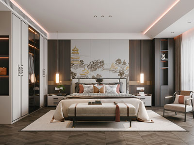 新中式卧室