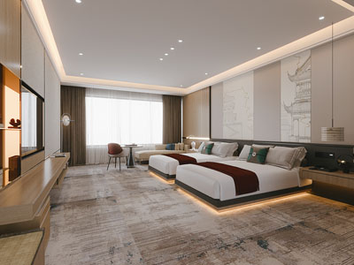 新中式酒店客房