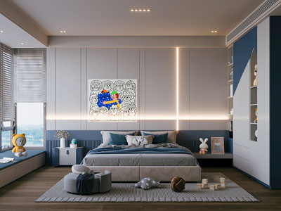 现代卧室 儿童房