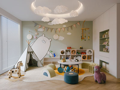 现代儿童活动娱乐休闲室