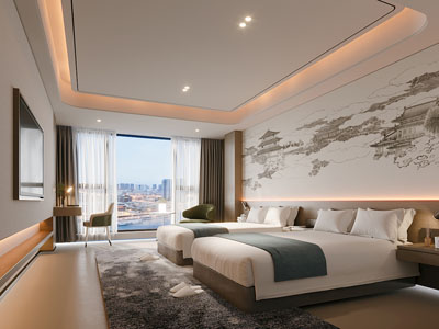 新中式酒店客房