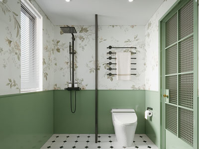 现代复古卫浴间 洗手间