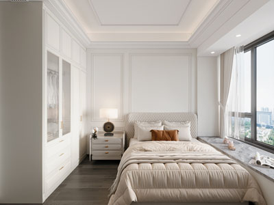 现代奶油风卧室