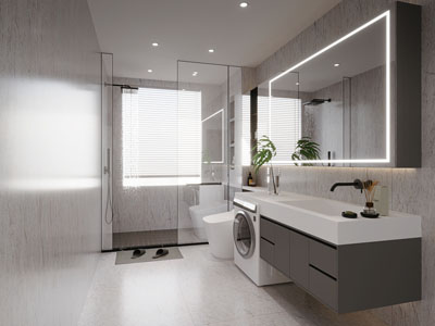 现代卫浴间 洗手间