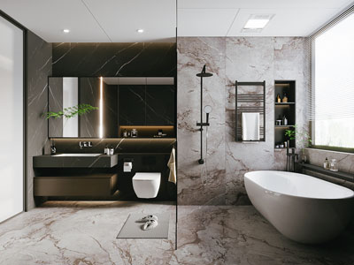 现代卫浴间 洗手间