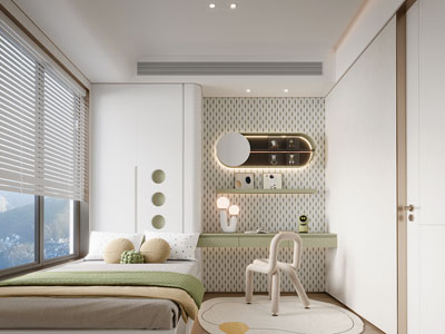 现代榻榻米卧室 儿童房