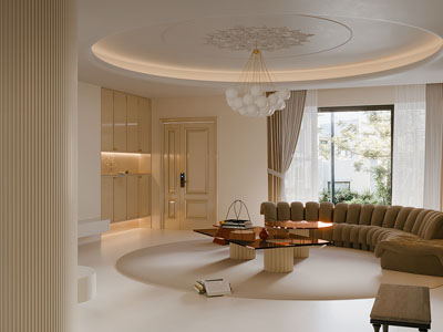 法式奶油风客厅