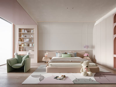 现代卧室 儿童房
