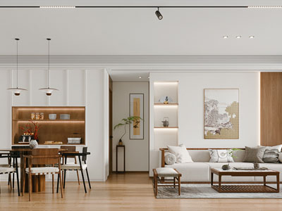 新中式客厅餐厅