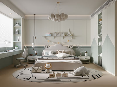 现代卧室 儿童房