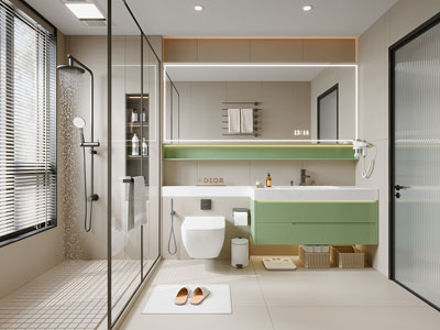 现代卫浴间 洗手间