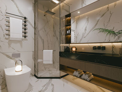 现代卫浴间 洗手间