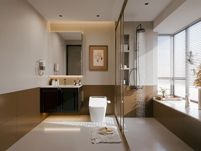 现代卫浴间 洗手间