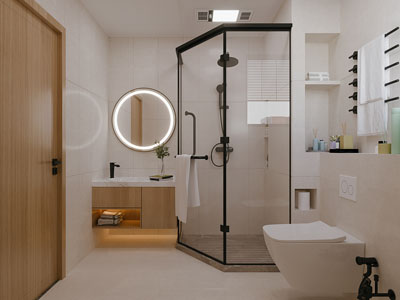 现代卫浴间 洗手间