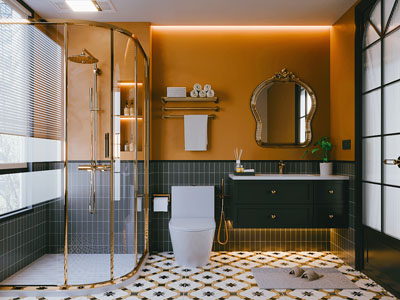 法式轻奢卫浴间 洗手间