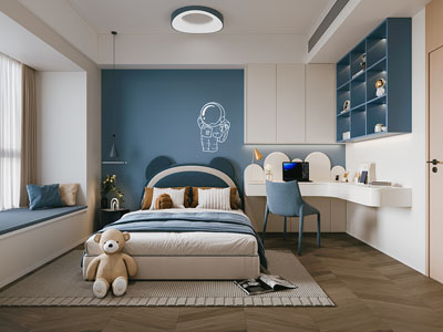 现代卧室 儿童房 男孩房