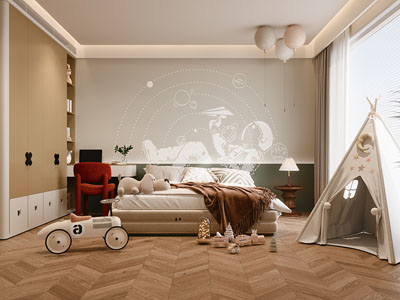 现代卧室 儿童房