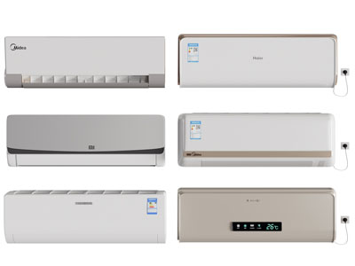 现代壁挂式空调3d模型 现代壁挂式空调