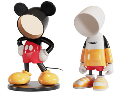 现代米老鼠造的台灯