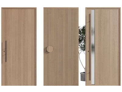 现代实木平开门