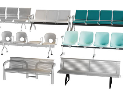 现代金属公共椅子 排椅