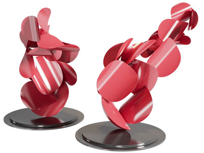 现代抽象雕塑小品摆件组合