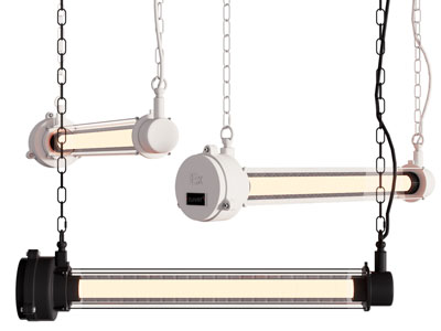 工业风loft灯管吊灯