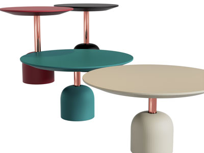 现代圆形茶几 边几3d模型 现代圆形茶几 边几