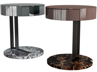 现代可收纳的床头柜