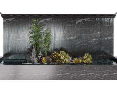 新中式水景景观园艺小品