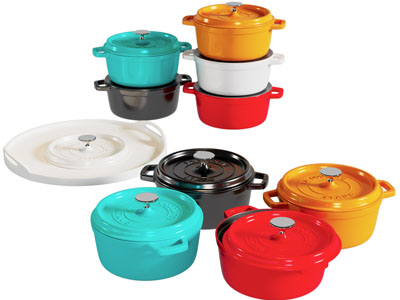 现代珐琅锅 煮锅 锅具厨具