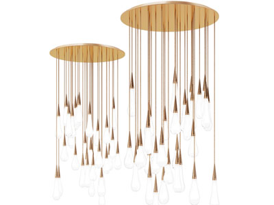 现代轻奢圆形灯盘吊灯