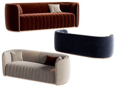 现代轻奢多人沙发