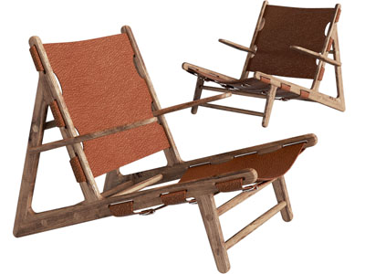 现代实木休闲椅子