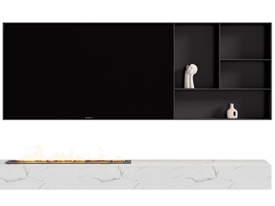 现代电视背景墙3d模型 现代电视背景墙