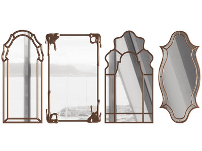 欧式金属边框的装饰镜子 墙饰