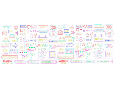 现代霓虹灯 墙饰 装饰灯 广告灯