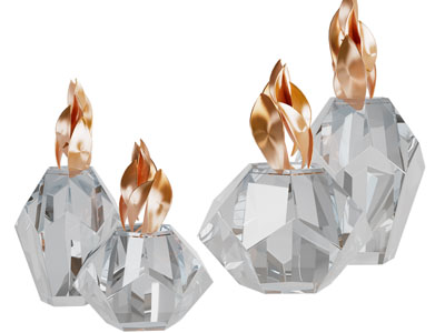 现代水晶烛台雕塑雕刻摆件3d模型 现代水晶烛台雕塑雕刻摆件