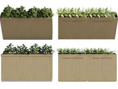 现代户外花箱盆栽植物 隔断3d模型 现代户外花箱盆栽植物 隔断