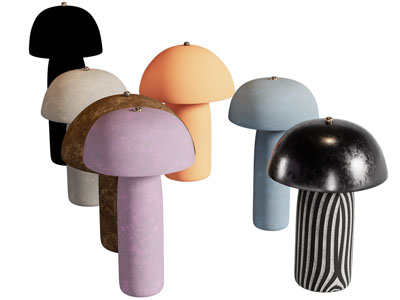 现代蘑菇造的台灯