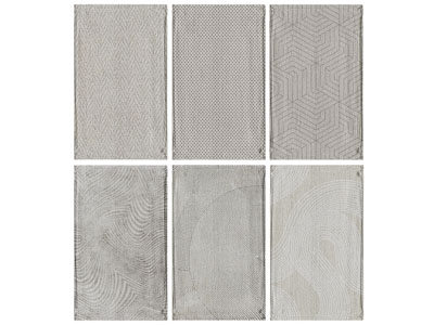 现代长方形地毯3d模型 现代长方形地毯