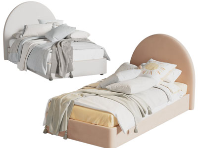 现代单人床 儿童床