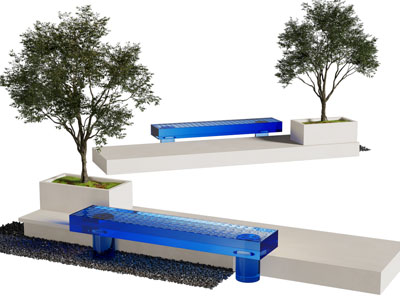 现代造景观椅子 公共椅子