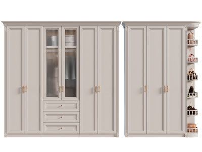 欧式衣柜3d模型 欧式衣柜